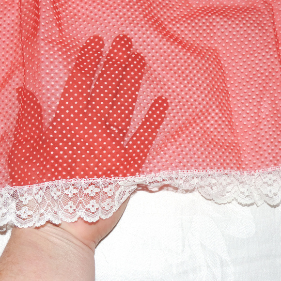 Vintage dotted swiss apron - Picture 3 of 4